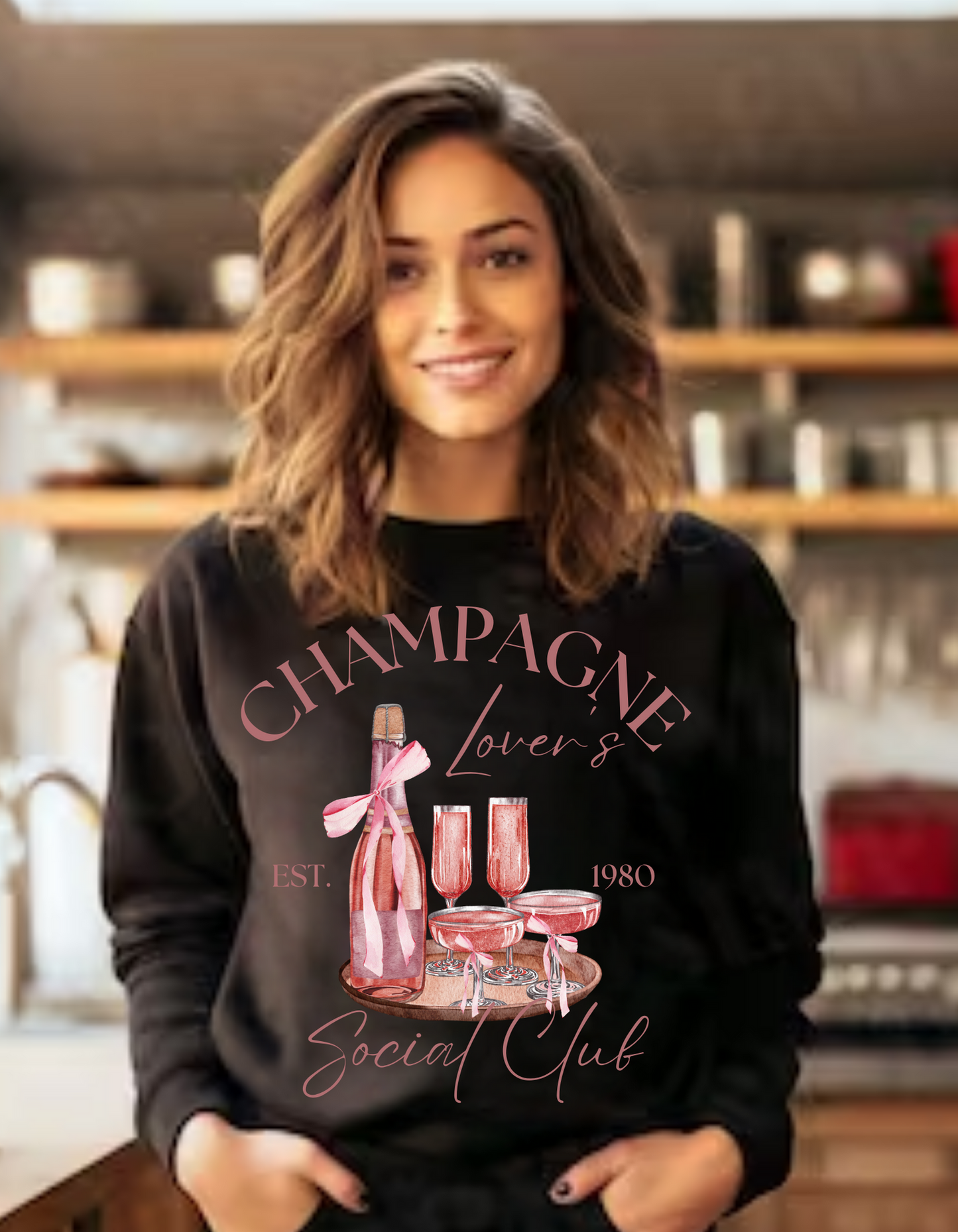 Champagne Lovers Social Club Adult Pullovers