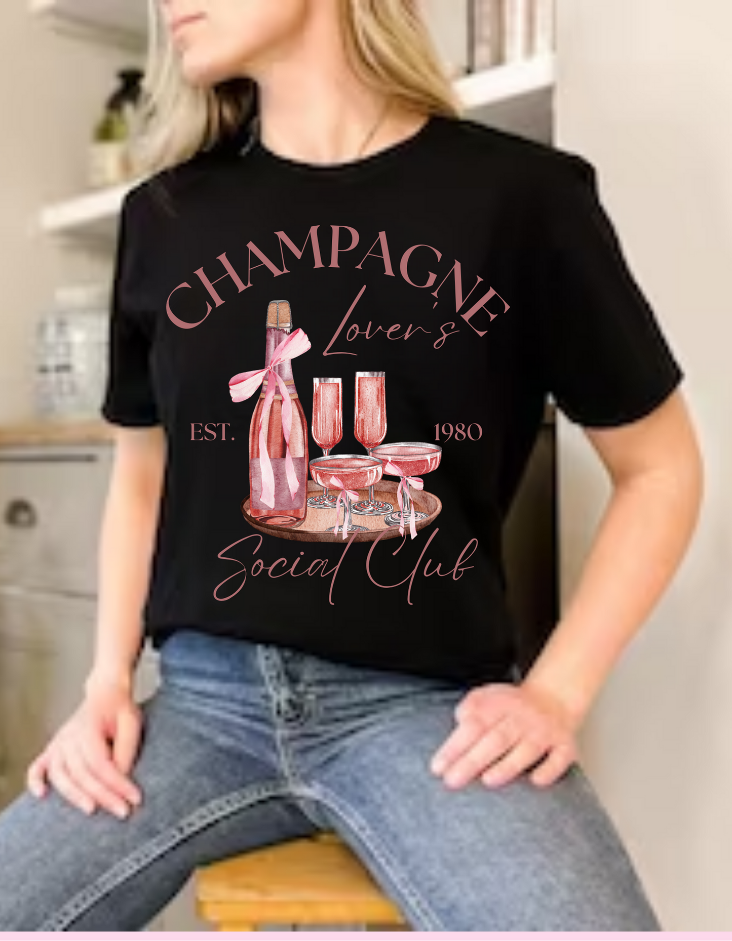 Champagne Lover's Social Club Adult Tees