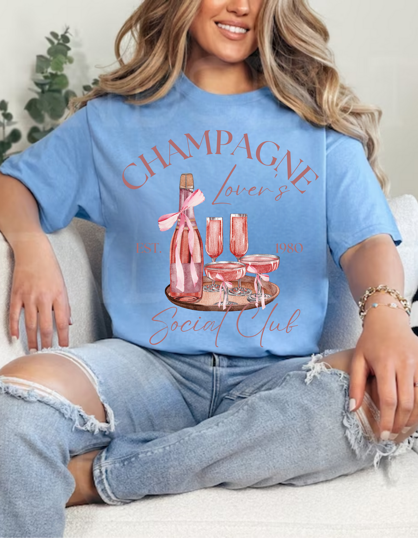 Champagne Lover's Social Club Adult Tees