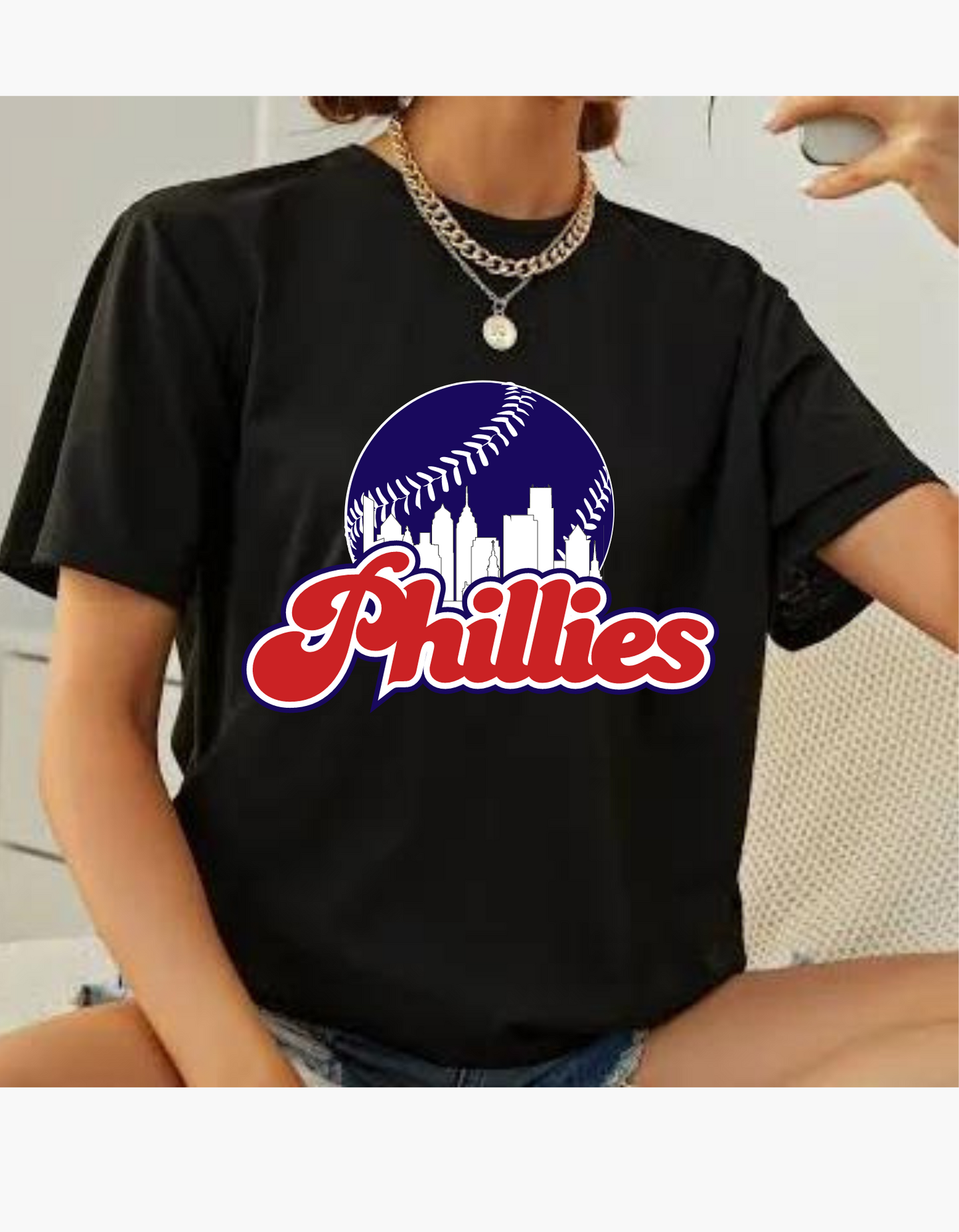 Phillies Skyline and baseball t shirt